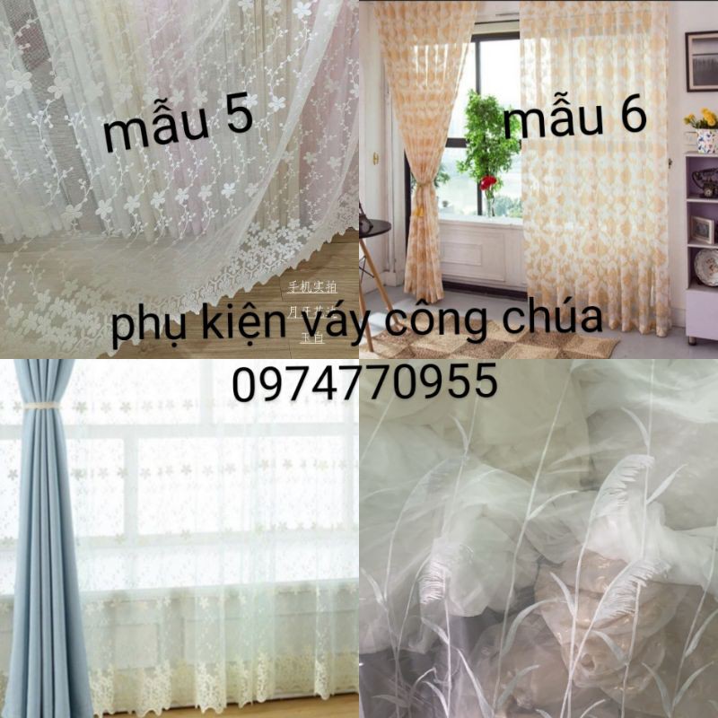 Vải rèm  voan( khổ rộng 2.8m) ( giá 100k/m).