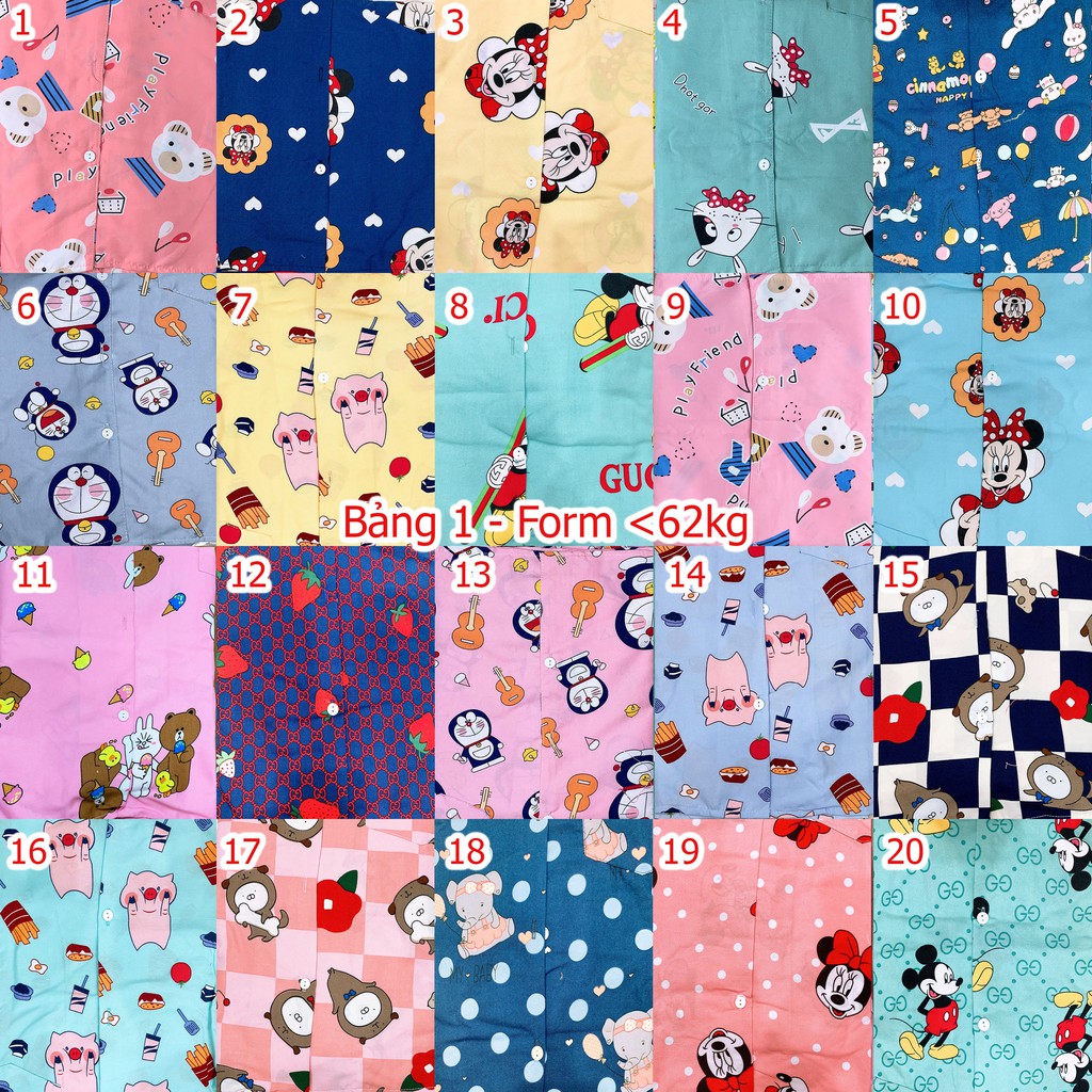 [Mã WABIG19 giảm 15% đơn 150k] Đồ Bộ Pịjama - Có viền Form 62kg (Kate Thái loại 1) | BigBuy360 - bigbuy360.vn