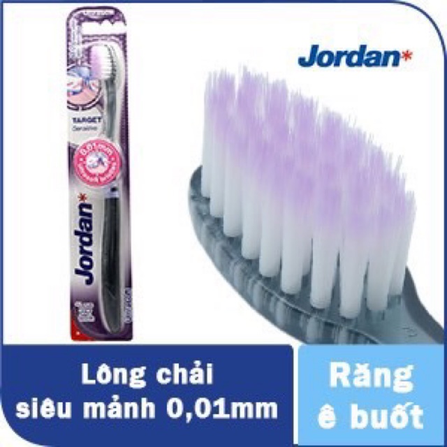 Combo 3 Bàn Chải Đánh Răng Jordan Target Sensitive