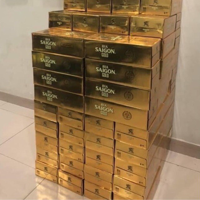 (Date:15/03/2022) Bia Sài Gòn Gold - thùng 18 lon