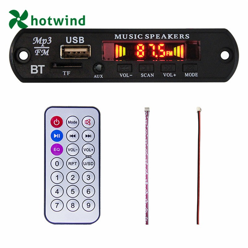 12V Wireless Bluetooth MP3 Decoder Board VTF-108BT V8.0