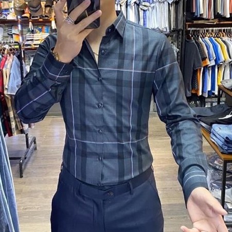 áo sơ mi nam sọc, kẻ ô, cảro, sơ mi cặp đôi dài tay vải 3d lụa mềm mịn đi chơi, đi tiệc | BigBuy360 - bigbuy360.vn