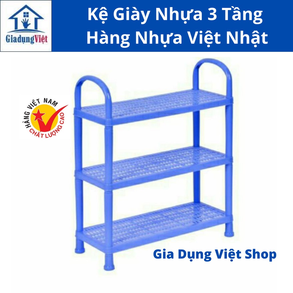 Kệ đựng giày dép 3 tầng nhựa Việt Nhật Chất lượng cao