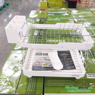 Kệ Chén Đĩa 2 Tầng Lock&Lock Dish Rack LDR2001 Trắng