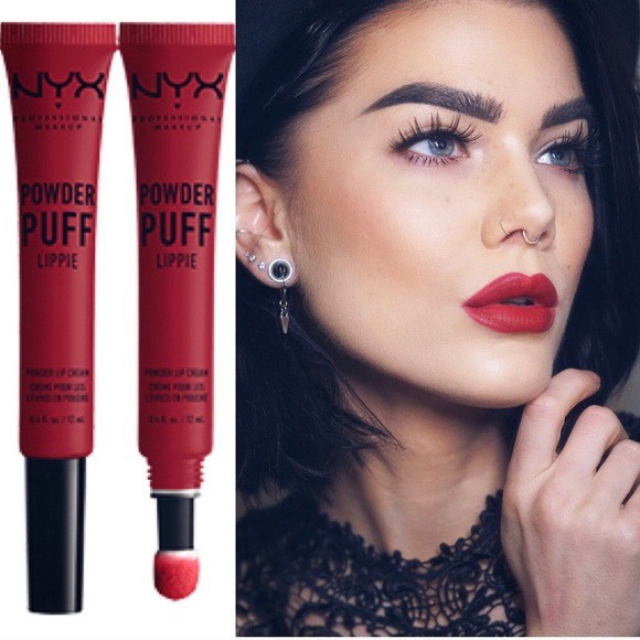 Son kem NYX Professional Makeup Powder Puff Lippie Powder Lip Cream nhiều màu lựa chọn