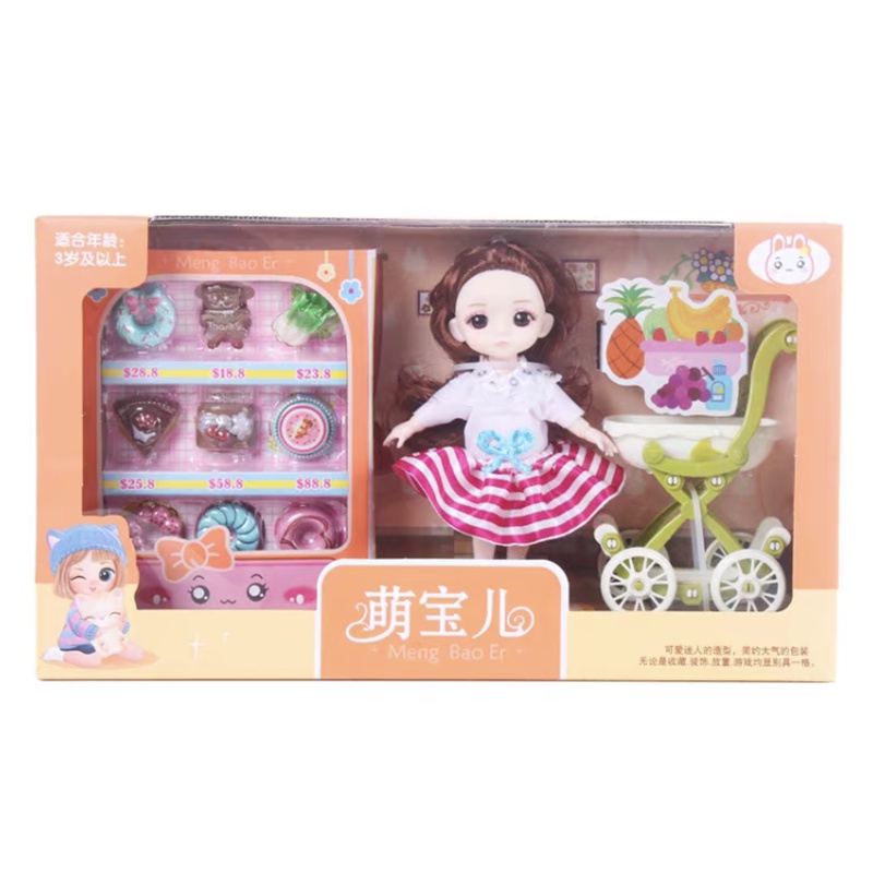 Bộ Đồ Chơi BÚP BÊ TRÁI CÂY, Đồ Chơi Búp Bê Barbie Xinh Xắn Dành Cho Bé Gái