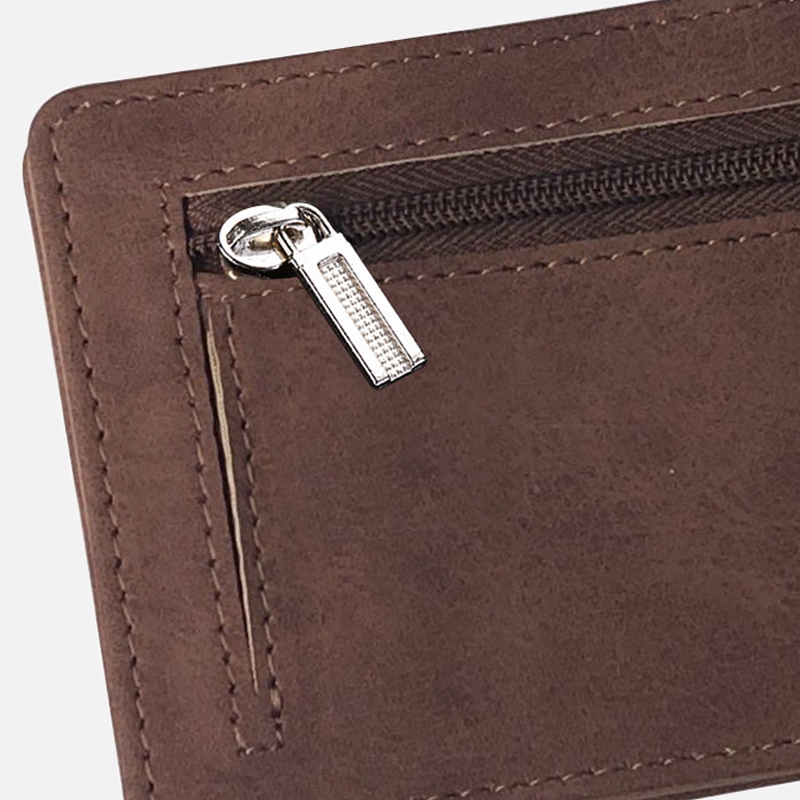 Ví Da Nhám Có Khóa Kéo Đựng Thẻ Tiện Lợi Cho Nam