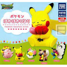 Đồ chơi Gacha mô hinh Pikachu và những người bạn hái hoa 5cm cập nhật thường xuyên HIMECHAN