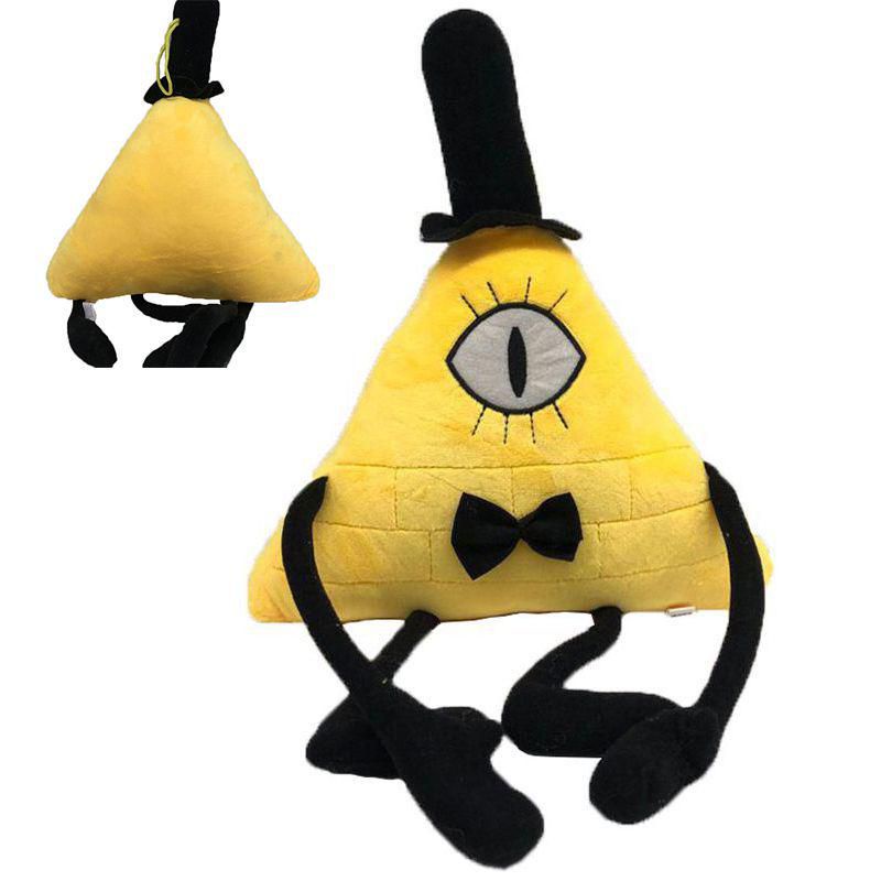 Đồ chơi nhồi bông hình nhân vật hoạt hình Gravity Falls Bill Cipher kích thước 28cm