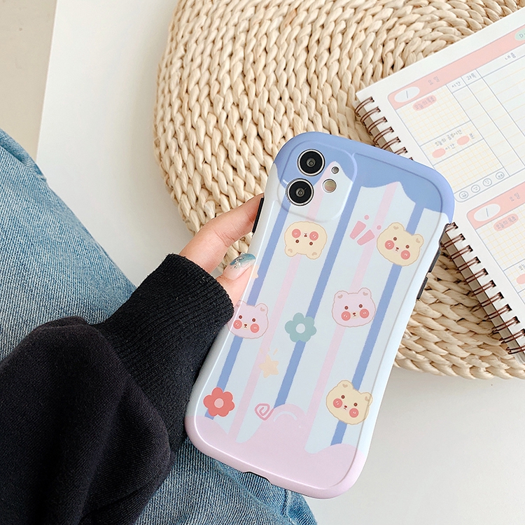 Ốp iphone - Ốp lưng imd cong Đường kẻ gấu 6plus/6splus/7/8/7plus/8plus/x/xs/xsmax/11/11promax - Awifi Case T3-8(BX) | BigBuy360 - bigbuy360.vn