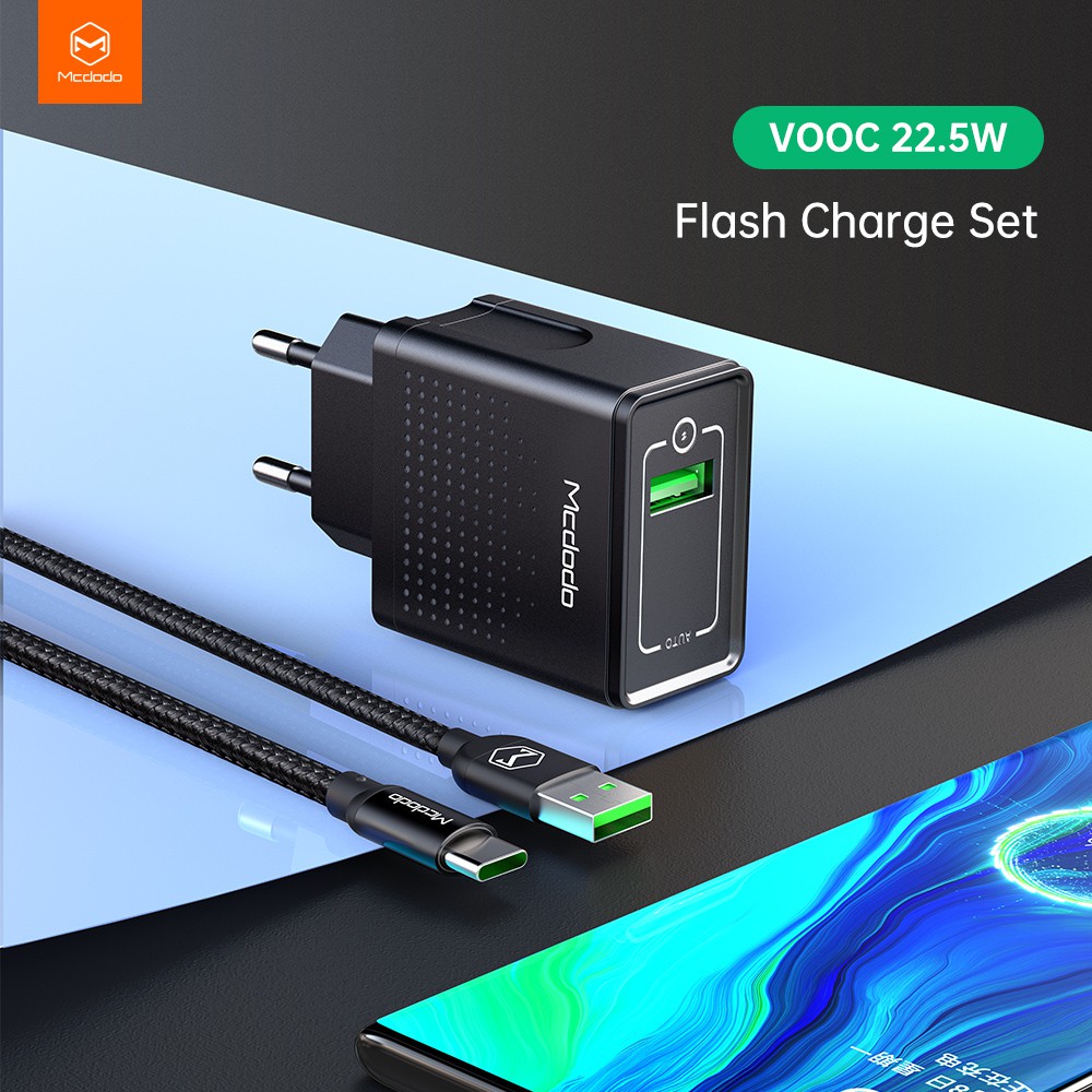 Củ Sạc Nhanh Mcdodo 22.5w Vooc 5v/4a Qc3.0 Cho Huawei