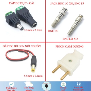 Jack DC đực cái , BNC lò xo, BNC F5, dc, Jack 12v, phích cắm dương, jack cấp nguồn cho các thiết bị 1v-v40v