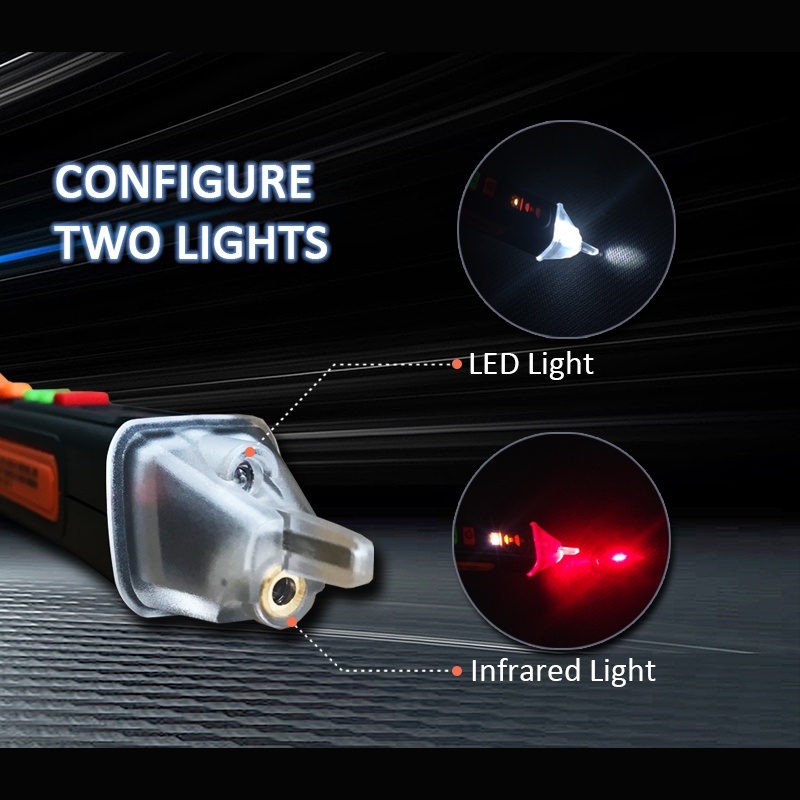 Bút Thử Điện Có Đèn laser 12-1000V Không Tiếp Xúc
