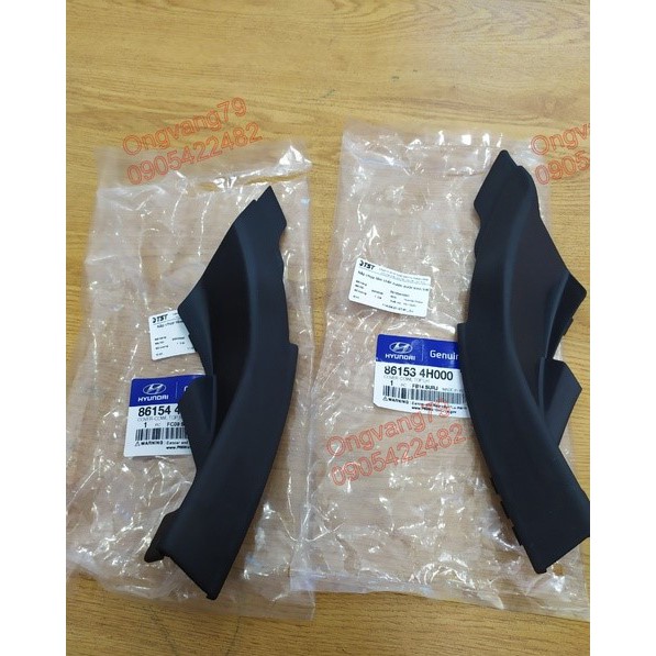 Ốp nhựa chân kính chắn gió xe Hyundai Starex - giá 1 cái - Ms: 861534H000, 861544H000
