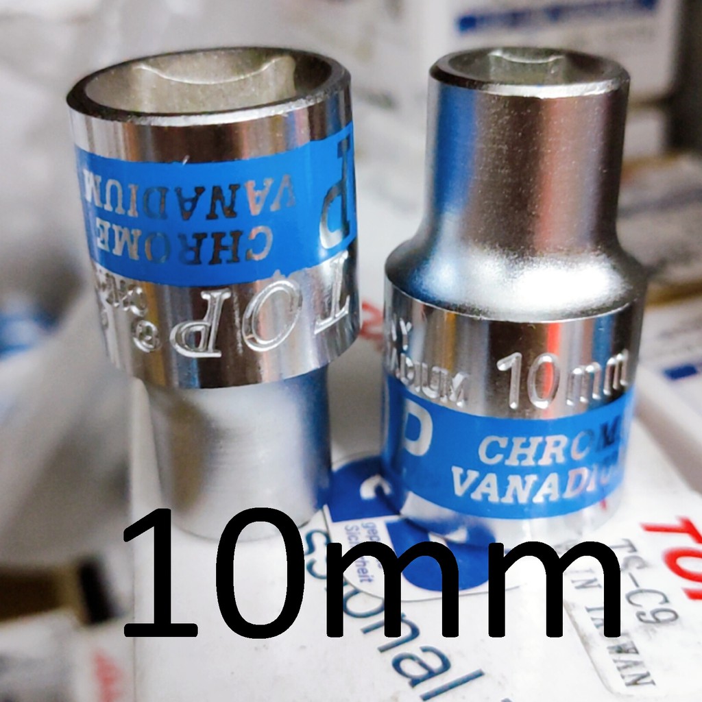 Khẩu / tuýp 10 mm TOP chính hãng, size 1/2 phổ thông, Cty TM&amp;XNK TOP Việt Nam