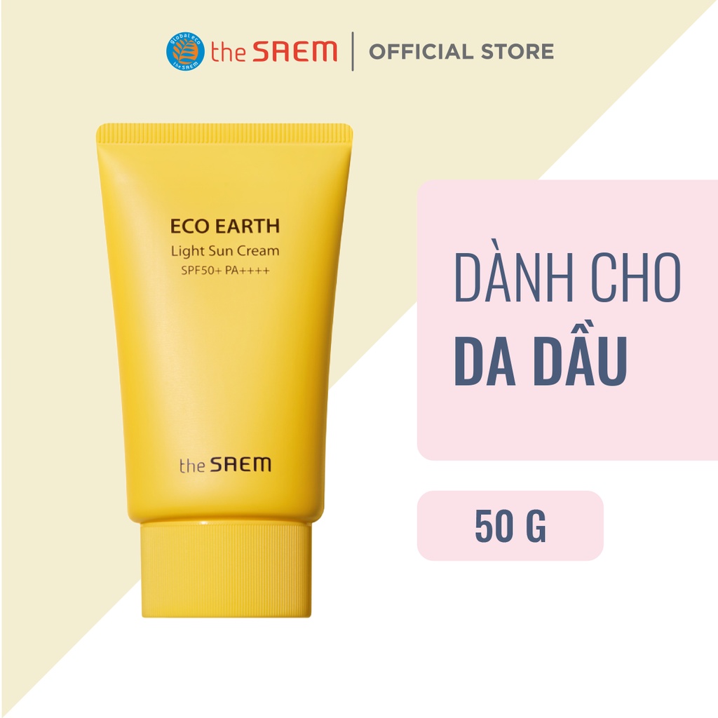 [Gift] Kem chống nắng the SAEM Eco Earth Light Sun Cream &quot;Not For Sale&quot; 50g - M3