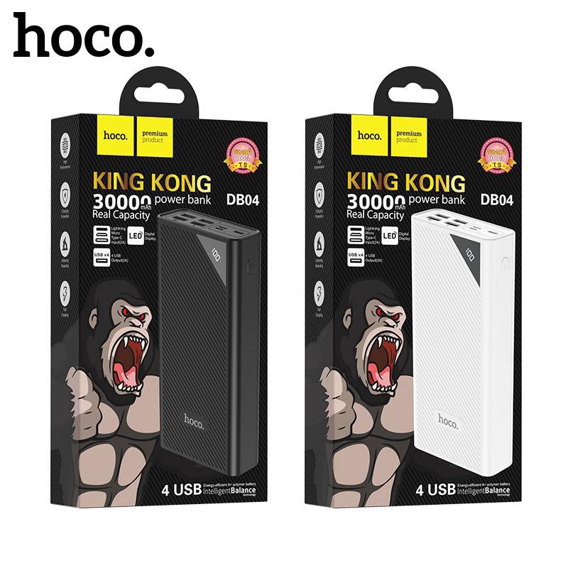 [Mã 153ELSALE2 giảm 7% đơn 300K] Sạc Pin Dự Phòng Hoco DB04 - Dung Lượng 30.000 mAh - Hàng Chính Hãng