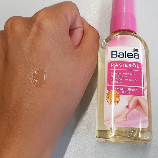 Tinh dầu cạo lông hoa cúc Balea Rasierol dùng cho vùng da dưới cánh tay, chân và cả vùng bikini, 75ml