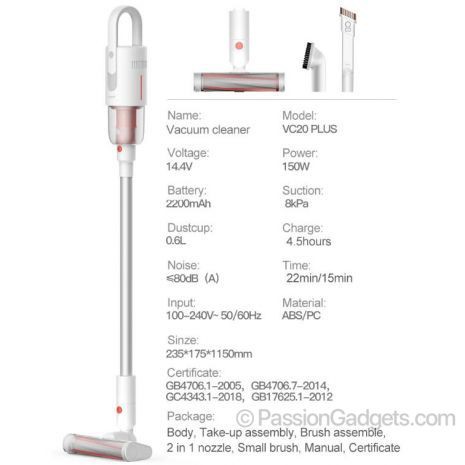 [Mã ELMS5 giảm 7% đơn 300K] Máy hút bụi cầm tay không dây Deerma VC20 Plus | BigBuy360 - bigbuy360.vn