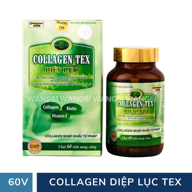 Diệp Lục Collagen Thải Độc Tố Làm Đẹp Da Chống Lão Hóa