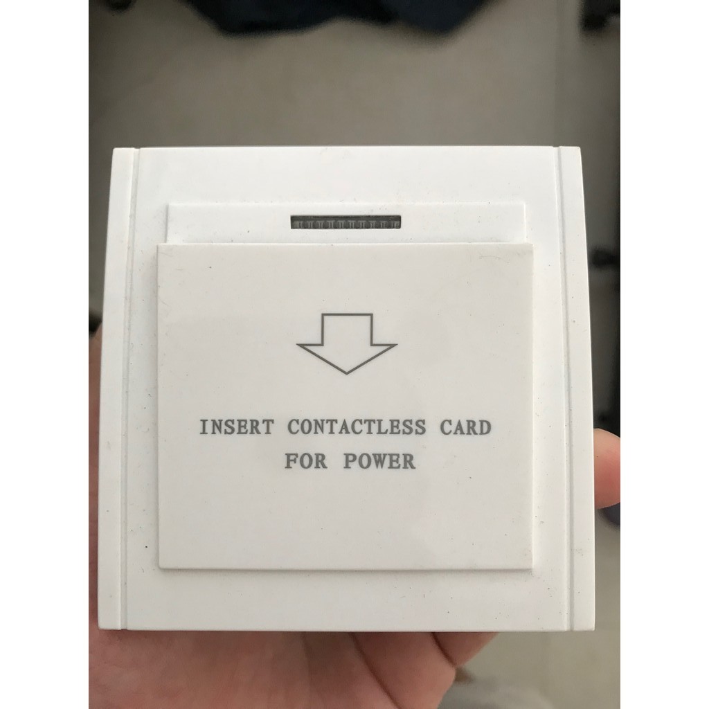 Công tắc thẻ từ tiết kiệm điện RFID mifare 13,56 mhz công suất cao 40A dùng trong khách sạn, homestay