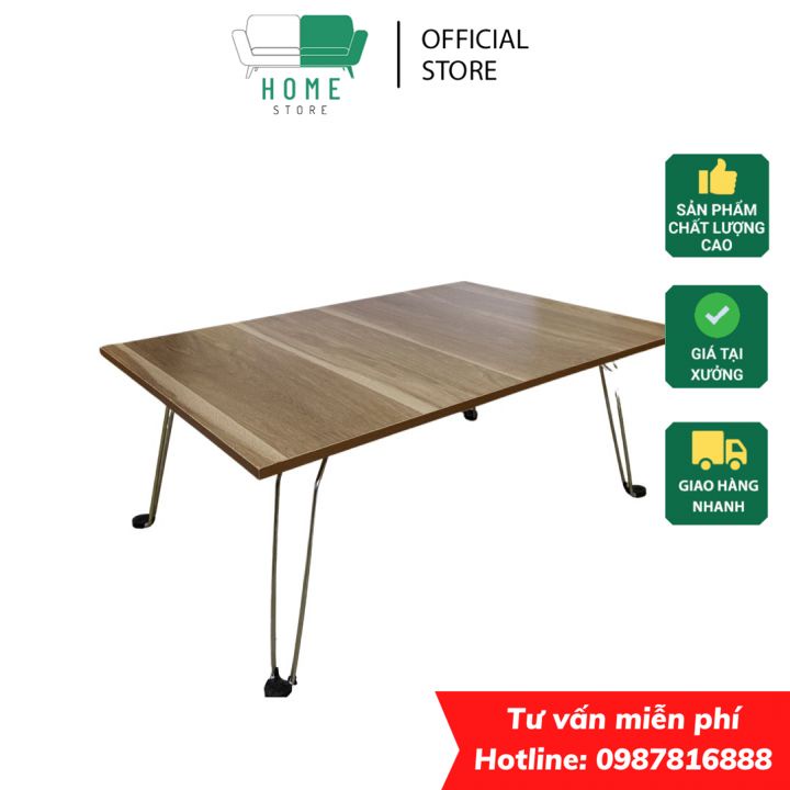Bàn làm việc gấp gọn thông minh, bàn học sinh, sinh viên giá rẻ 40x60x28 màu gỗ - vân sồi