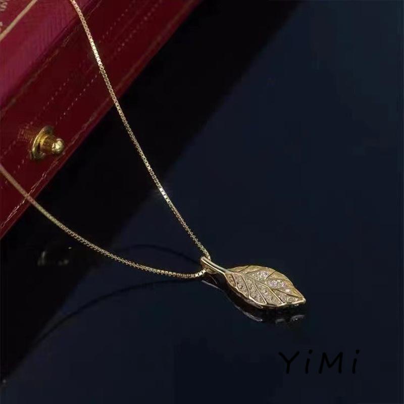 Vòng cổ Mặt Chiếc Lá Hợp Thời Trang Sang Trọng Cho Nữ