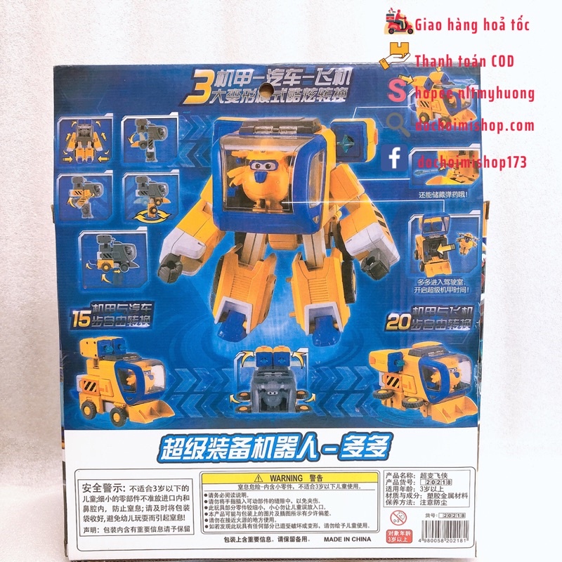 Robot đội bay siêu đẳng 20218 JETT - DONNIE