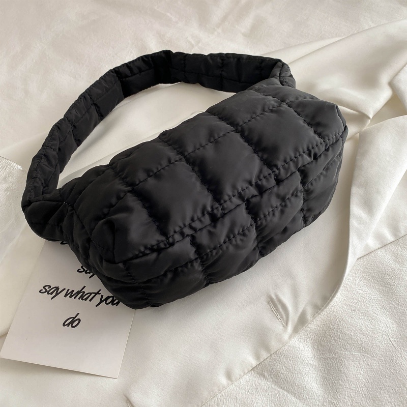 Túi Xách Cotton Nylon Đệm Bông Thời Trang Mùa Đông Cho Nữ