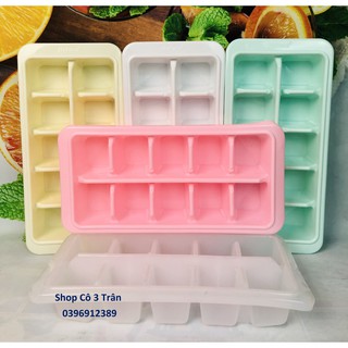 Khay đá vuông HPL10 - Khay làm đá viên bằng nhựa 10 viên tiện lợi HOFACO