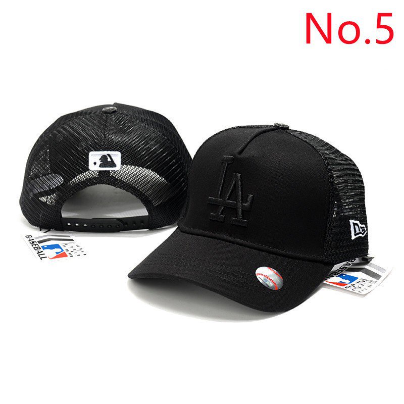 Nón Lưỡi Trai Vải cotton Phối Lưới Phong Cách MLB LA 11 Kích Thước 3LQn Dành Cho Nam Và Nữ