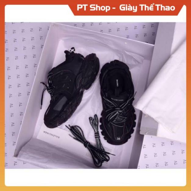 [FreeShip+ Hàng Cao Cấp] Giày thể thao Balen track 3.0 đen, Giày thể thao nam nữ Full phụ kiện Sneaker