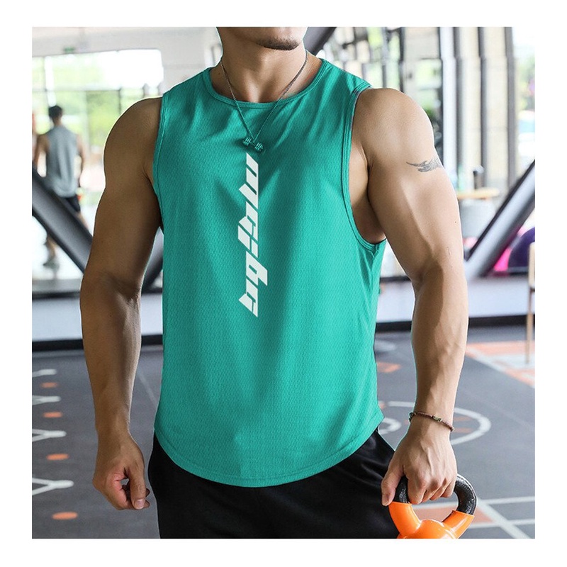 Áo Tanktop Vải Mè lỗ kim - Ba lỗ Nam Thể Hình, Tập Gym, Bóng Rổ M048