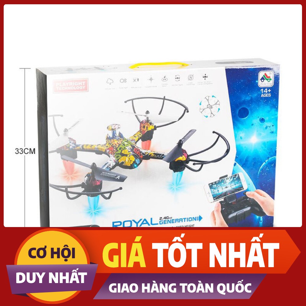 HOT Máy Bay Điều Khiển Từ Xa 4 Cánh H235 Tự Giữ Độ Cao