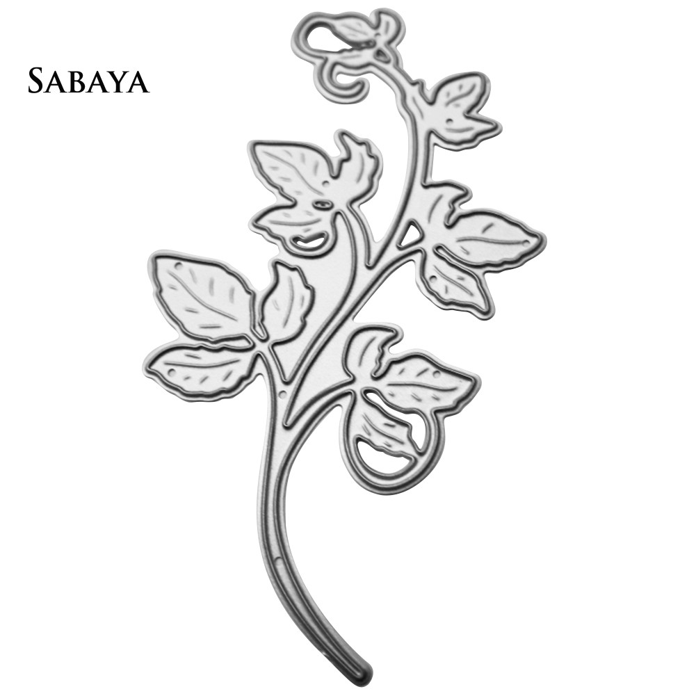 Khuôn Cắt Giấy Kim Loại Hình Lá Tiện Dụng