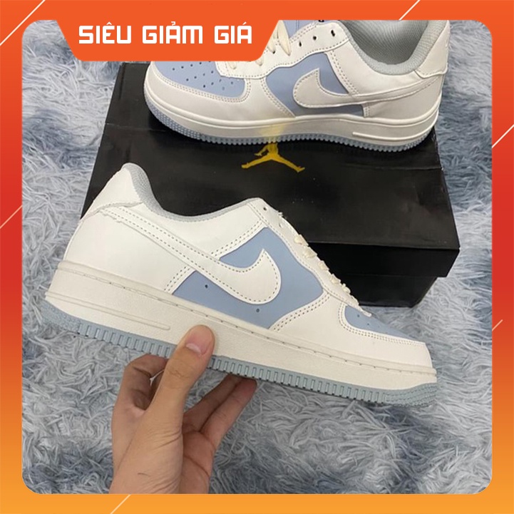 Giày_nike nam nữ, giày af1 trắng xanh kem thời trang cao cấp full box bill đủ size 36-43 hàng bản đẹp nhất