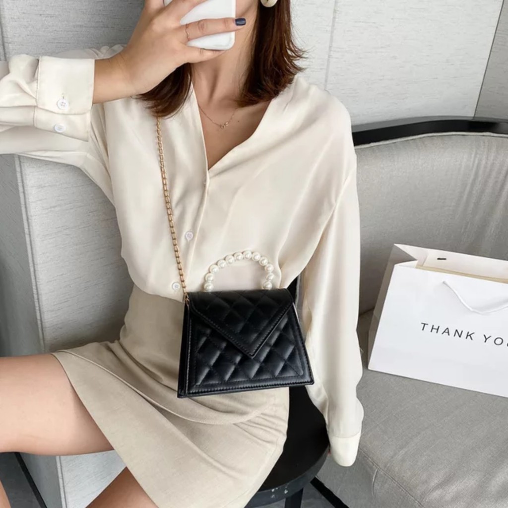 [Mã WAMT2405 giảm 10K đơn 0K] Túi xách nữ đẹp đeo chéo quai ngọc nhân tạo phong cách hàn quốc 88 STORE - TX006 | BigBuy360 - bigbuy360.vn