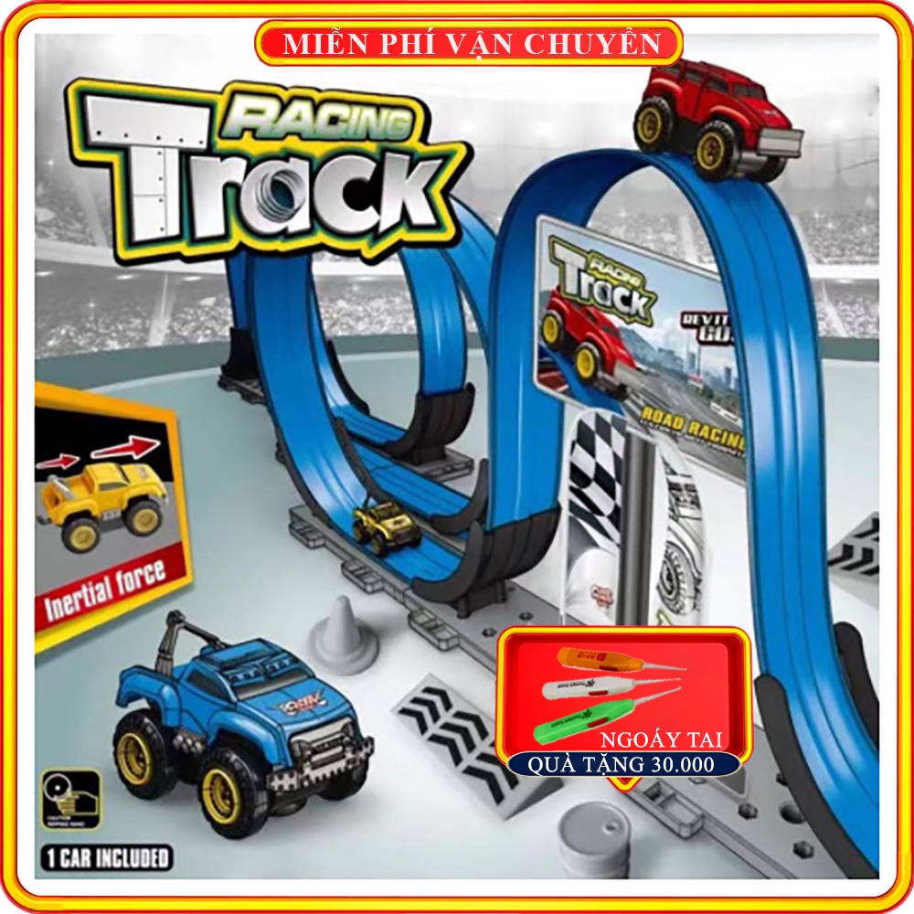 Đồ chơi trẻ em, bộ đường đua xe ô tô Racing Track từ trường cho bé