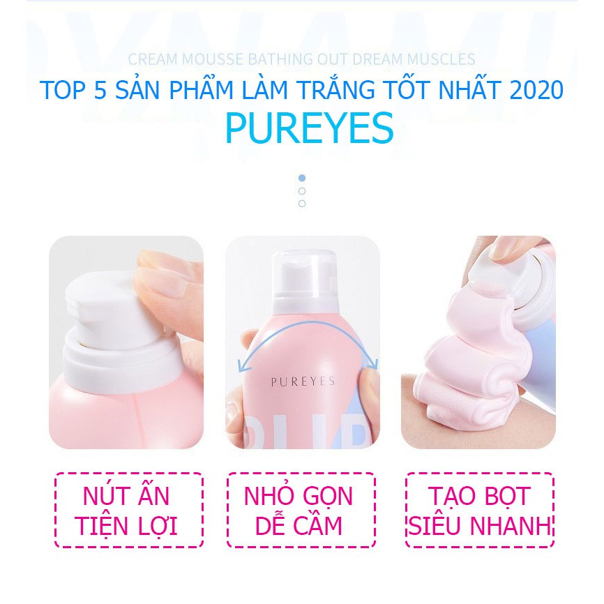 Sữa Tắm Trắng Da Tạo Bọt Pureyes vịt hóa thiên nga sau 30s | BigBuy360 - bigbuy360.vn