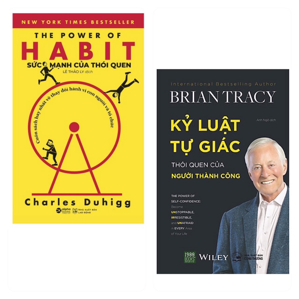 Sách combo 2c kĩ năng sống phát triển khả năng bản thân: Kỷ Luật Tự Giác (19) + Sức Mạnh Của Thói Quen al