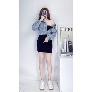 ÁO KHOÁC JEAN NỮ FREESIZE CÁ TÍNH
