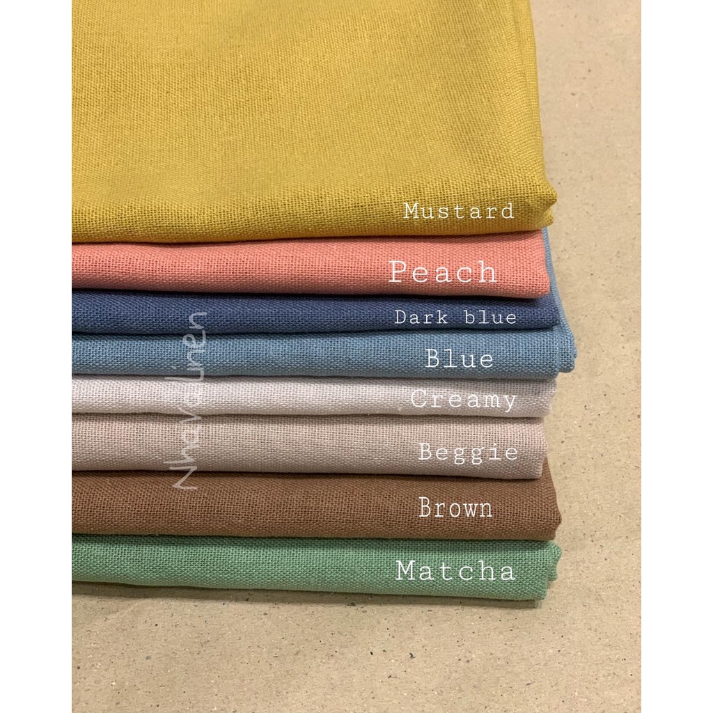 Linen Bột Trơn Nhà Vải Linen