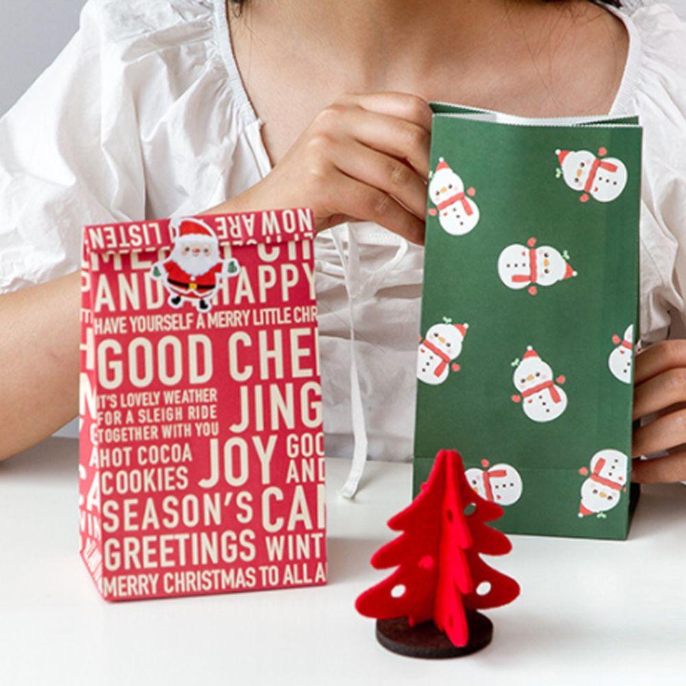 PINEVN Set 6 Túi Đựng Bánh Quy Làm Quà Giáng Sinh / Bạn Bè / Bánh Quy Hình Tuần Lộc / Giáng Sinh
