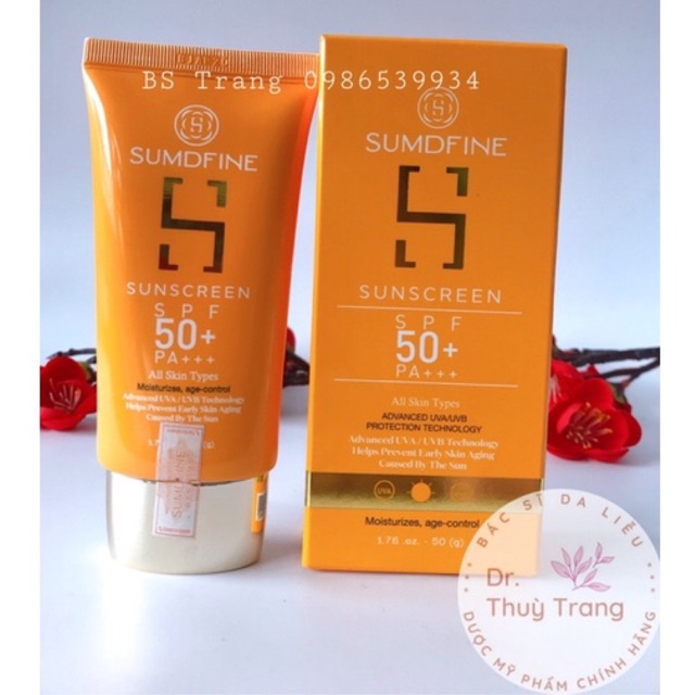 [CHÍNH HÃNG] KEM CHỐNG NẮNG SUMDFINE 50ML