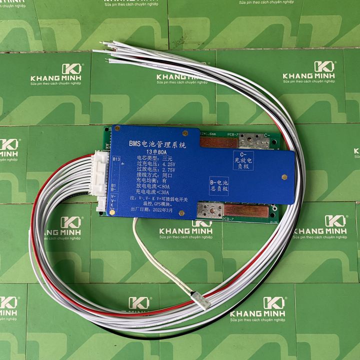Mạch 13S 48V 45A - 80A pin Li-ion Li-Po 3.7V, dùng cho pin xe điện công suất lớn