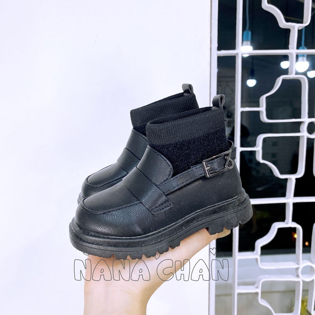 [G018] Boot da cổ chun quai sau gót sz 21-30