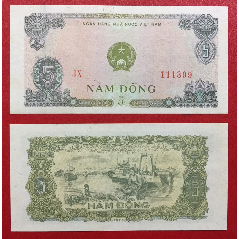 5 đồng năm 1976 xã hội chủ nghĩa.