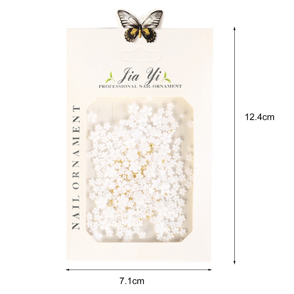 1 Gói Hoa Nhựa Trang Trí Móng Tay Nghệ Thuật Cho Nữ