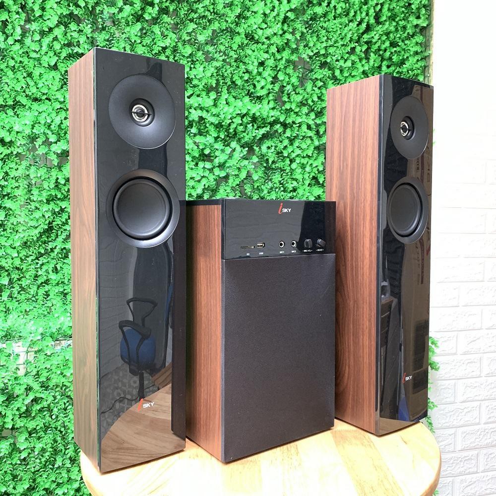 [FREESHIP]Dàn âm thanh khủng kết nối Bluetooth Điện thoại, Tivi Hát karaoke âm thanh siêu Bass - Thiết kế vân gỗ