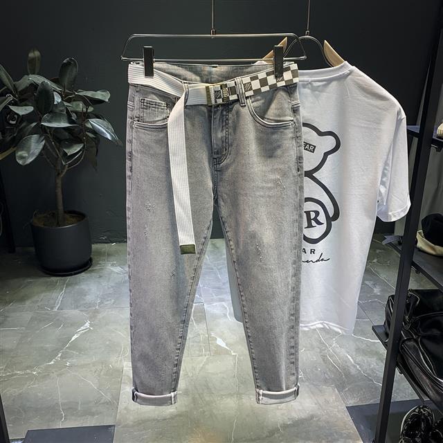 Quần Jean Dài Thiết Kế Phong Cách Hàn Quốc Thời Trang Dành Cho Nam